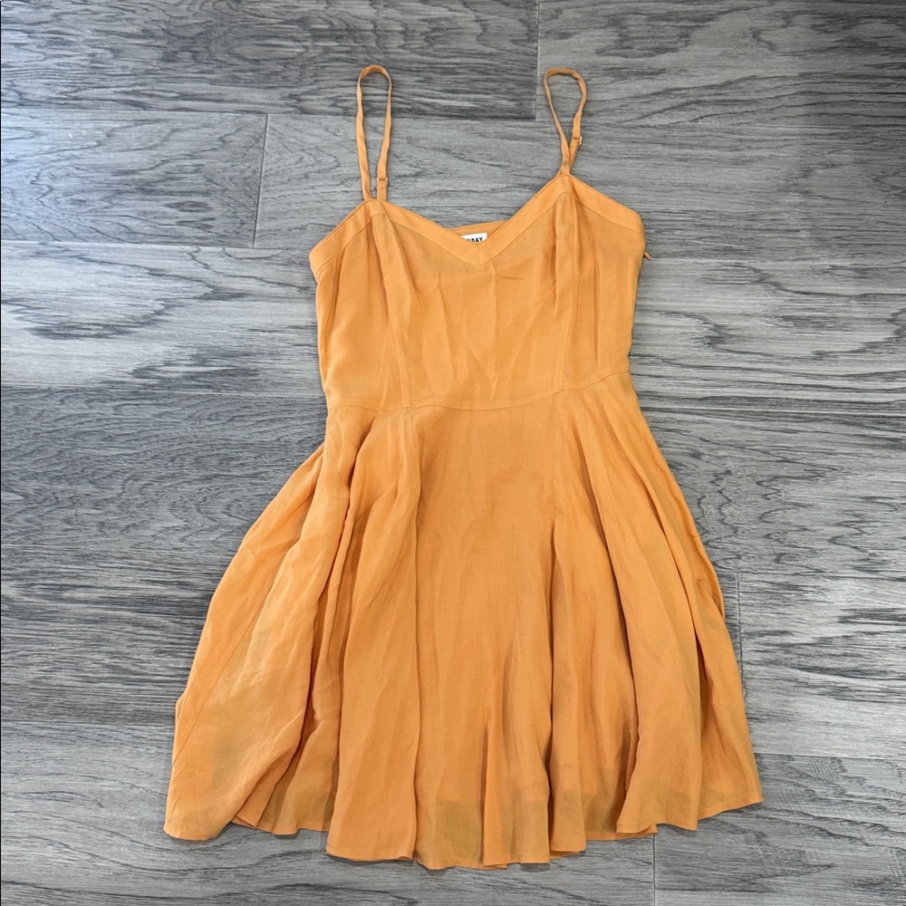 Sunday Best Apricot Spaghetti Strap Dress